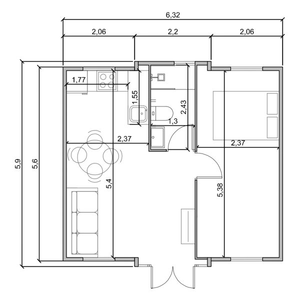 MODELO IBIZA 36M2 - Imagen 8