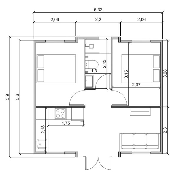 MODELO IBIZA 36M2 - Imagen 6